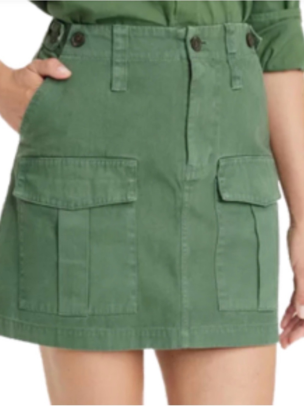Universal Thread Sage Green Utility Jacket with Button Detail